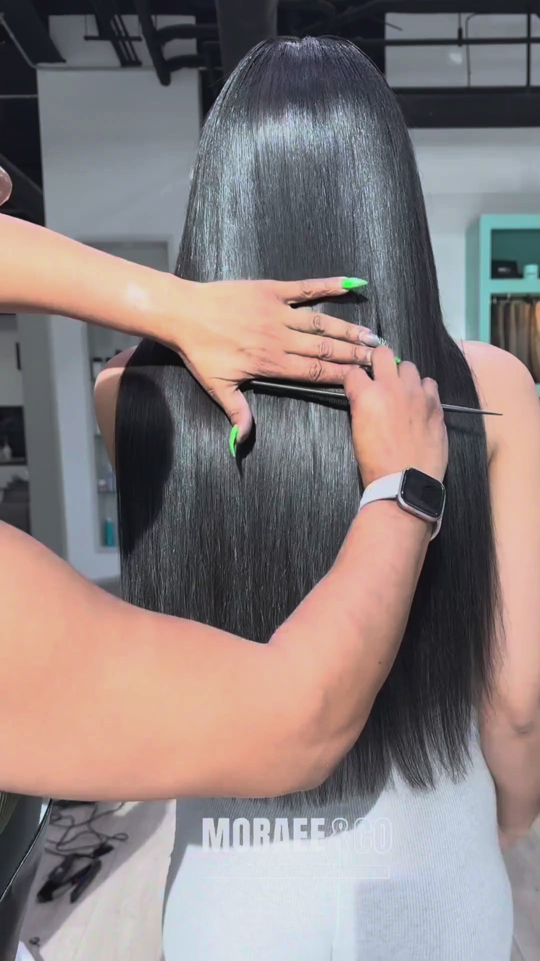 Load video: NATURAL STRAIGHT - C | WEFT HAIR